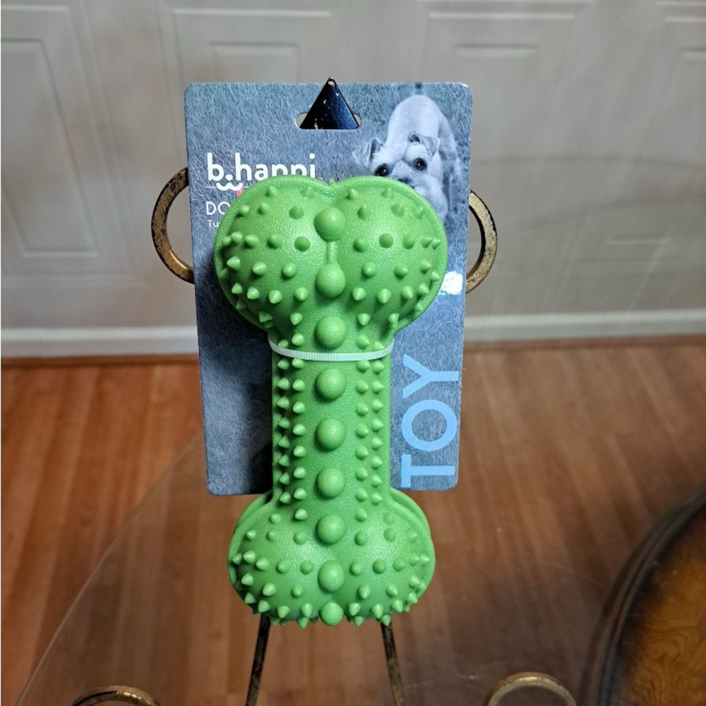 - - Brand New Dog 7”  Plastic Bone With Squeaker